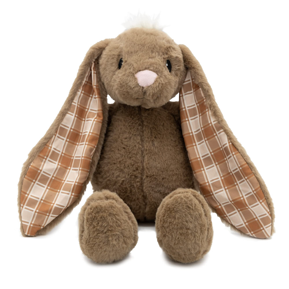 PLUSHIBLE Easter Bunny stuffed animal, 18-inch brown, perfect for cuddles and imaginative play.
