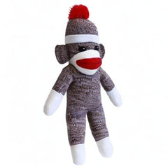 Plushland Sock Monkey machine-washable surface for easy care.