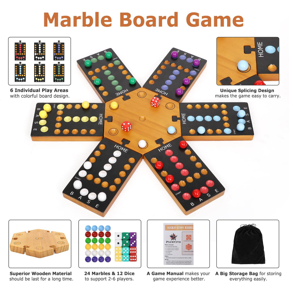 Plusvivo Marble Board Game close-up showing the splicing design in action