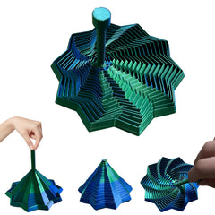 PMDYBY 3D Fidget Star with visual spiral for desk focus.