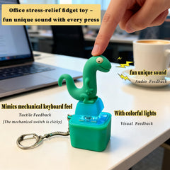 PMDYBY Lizard Keychain glows with colorful lights, turning any break into a playful, mood-lifting moment.