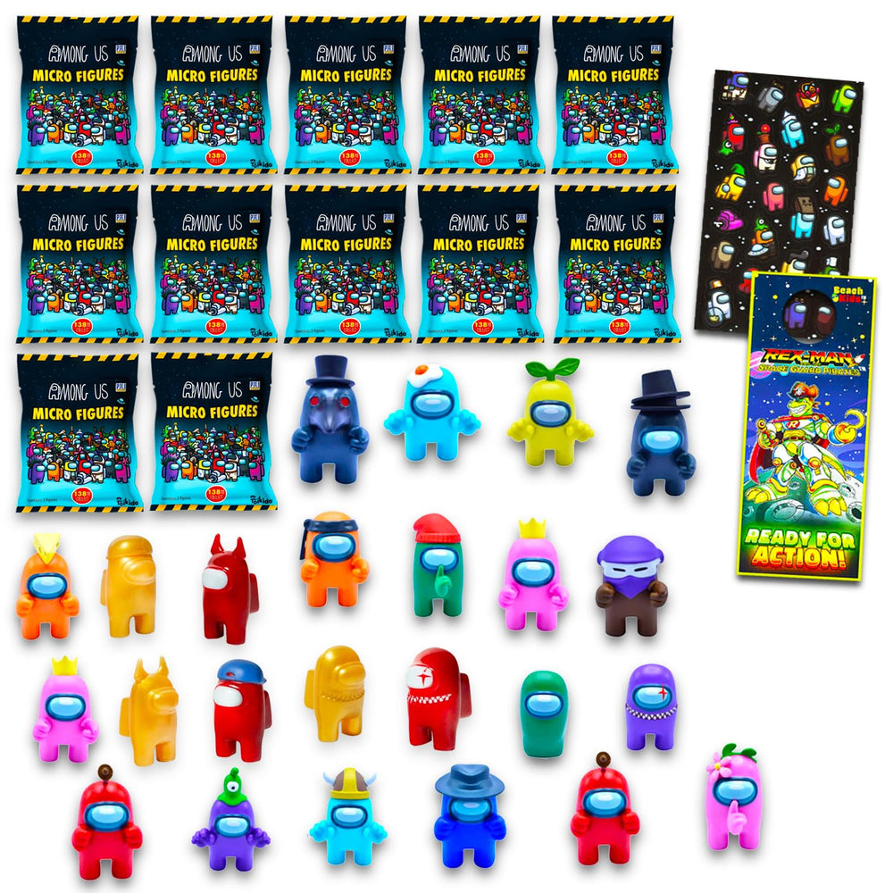 P.M.I. Among Us crewmate figurines in blind bags, ideal party favors for kids.