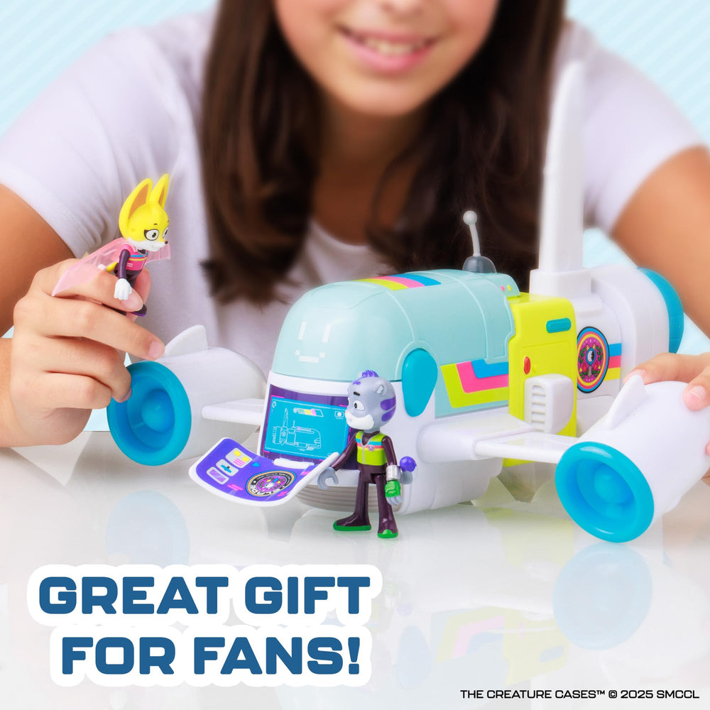 P.M.I. R.O.N. Jet Playset boasts CLADE-approved styling for a high-tech look.