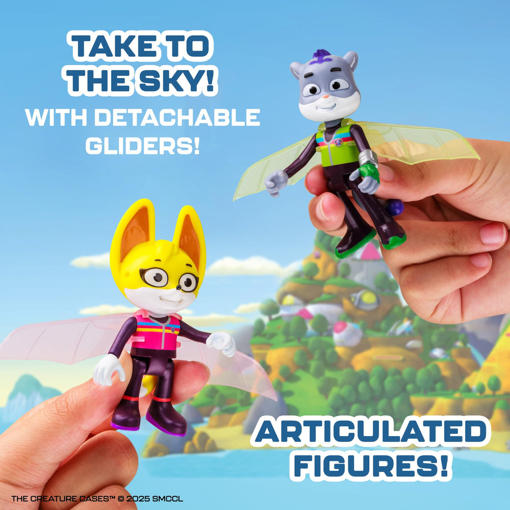 P.M.I. R.O.N. Jet Playset fits standard 3-inch Creature Cases figures for diverse adventures.