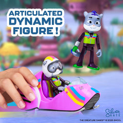 P.M.I. Creature Cases water motorcycle CLADE-inspired detail enhances storytelling and rescue missions.