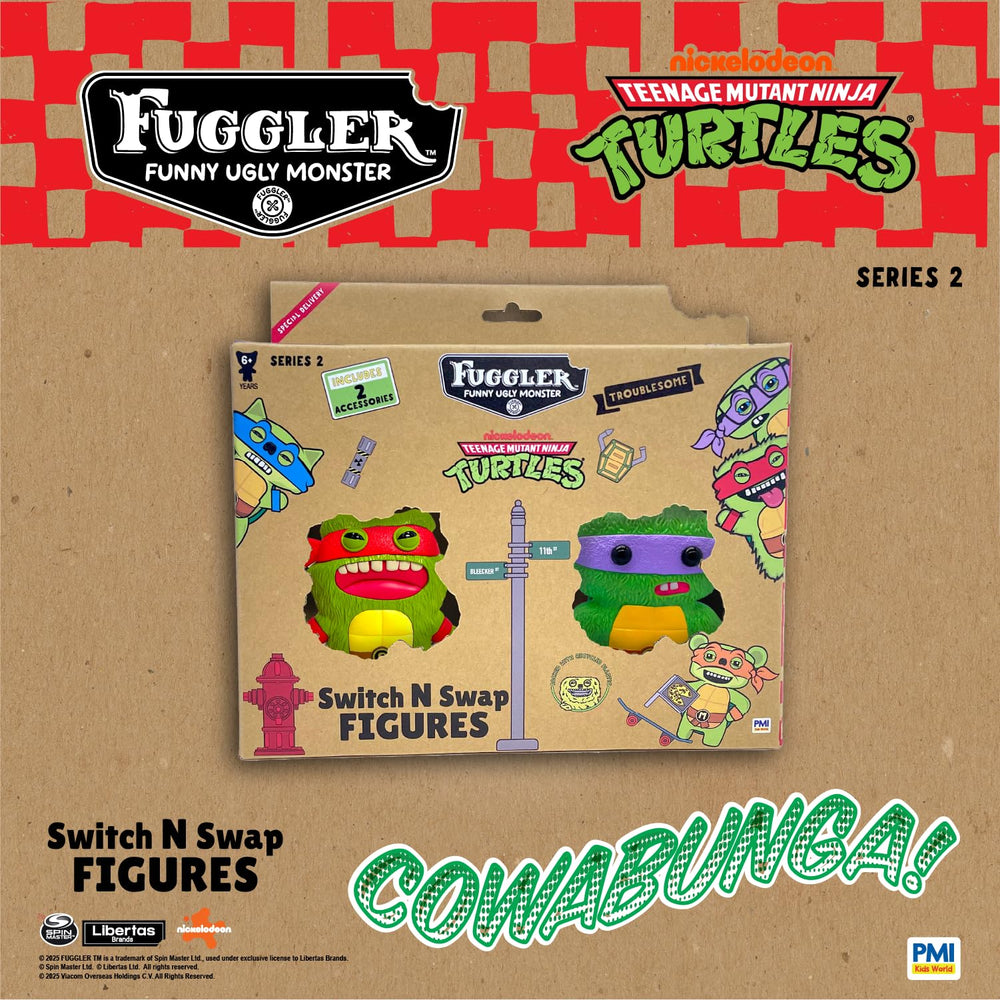 P.M.I. Fuggler set demonstrating unpredictable combinations for imaginative play.