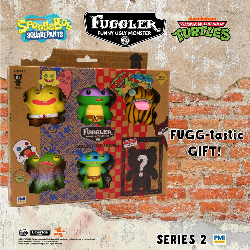 P.M.I. Fuggler Series 2 packaging window box for official licensing display.