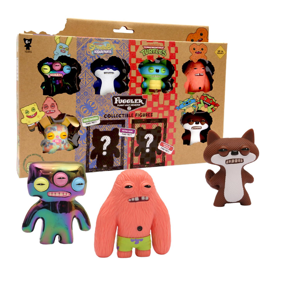P.M.I. Fuggler Series 2 eight-pack window box with six visible figures for display