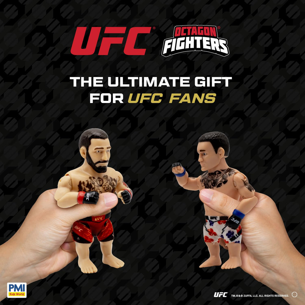 PMI UFC 4.5-inch Legendary Fights fully articulated figures provide versatile posing for recreating moments.