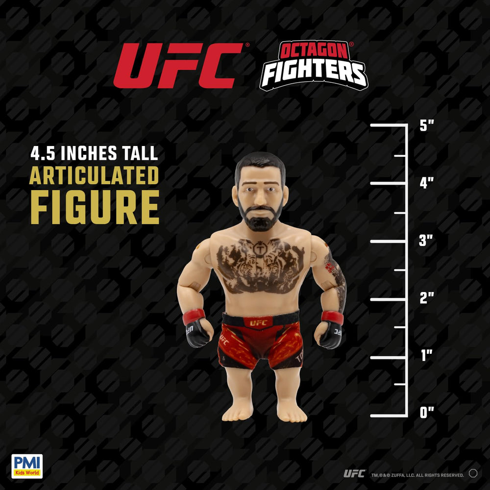 PMI UFC 4.5-inch Legendary Fights premium window box protects figures while showcasing collection.