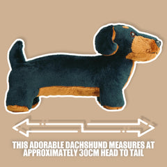 PMS Sausage Dachund Plush Toy durable stitching for long-lasting use.