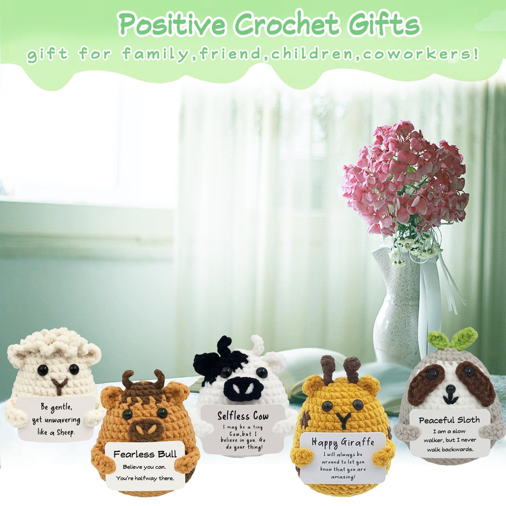 PoccroToys crochet snake plush provides soft texture and comforting motivation.