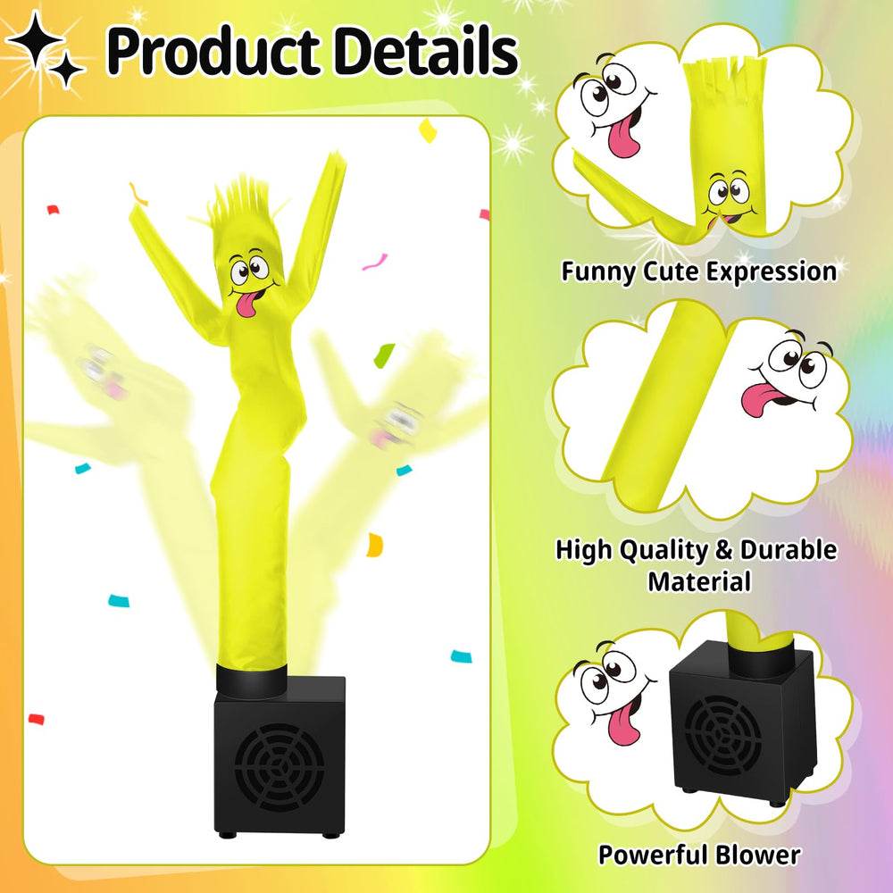 Poen adorable yellow face expression adds cheer to home or office.