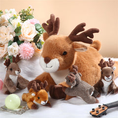 Poen Plush Deer fawn 4 sitting, perfect as a giftable woodland character.