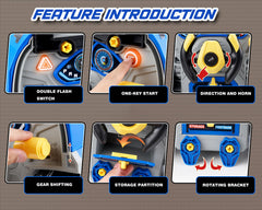 POFJOEQ ABS plastic engine toy with detailed assembly features
