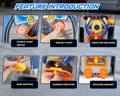 POFJOEQ Engine cover opens to reveal components for repair play