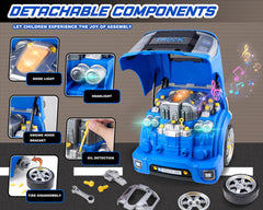 POFJOEQ engine toy featuring a real drill for authentic tactile experience