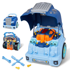 POFJOEQ Truck Engine Toy with removable parts for hands-on repair practice