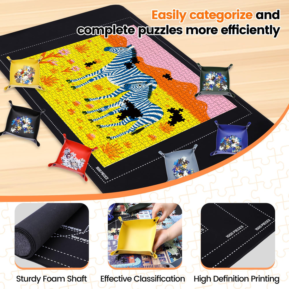 Pohxev foam tubes protect puzzles during storage and transport