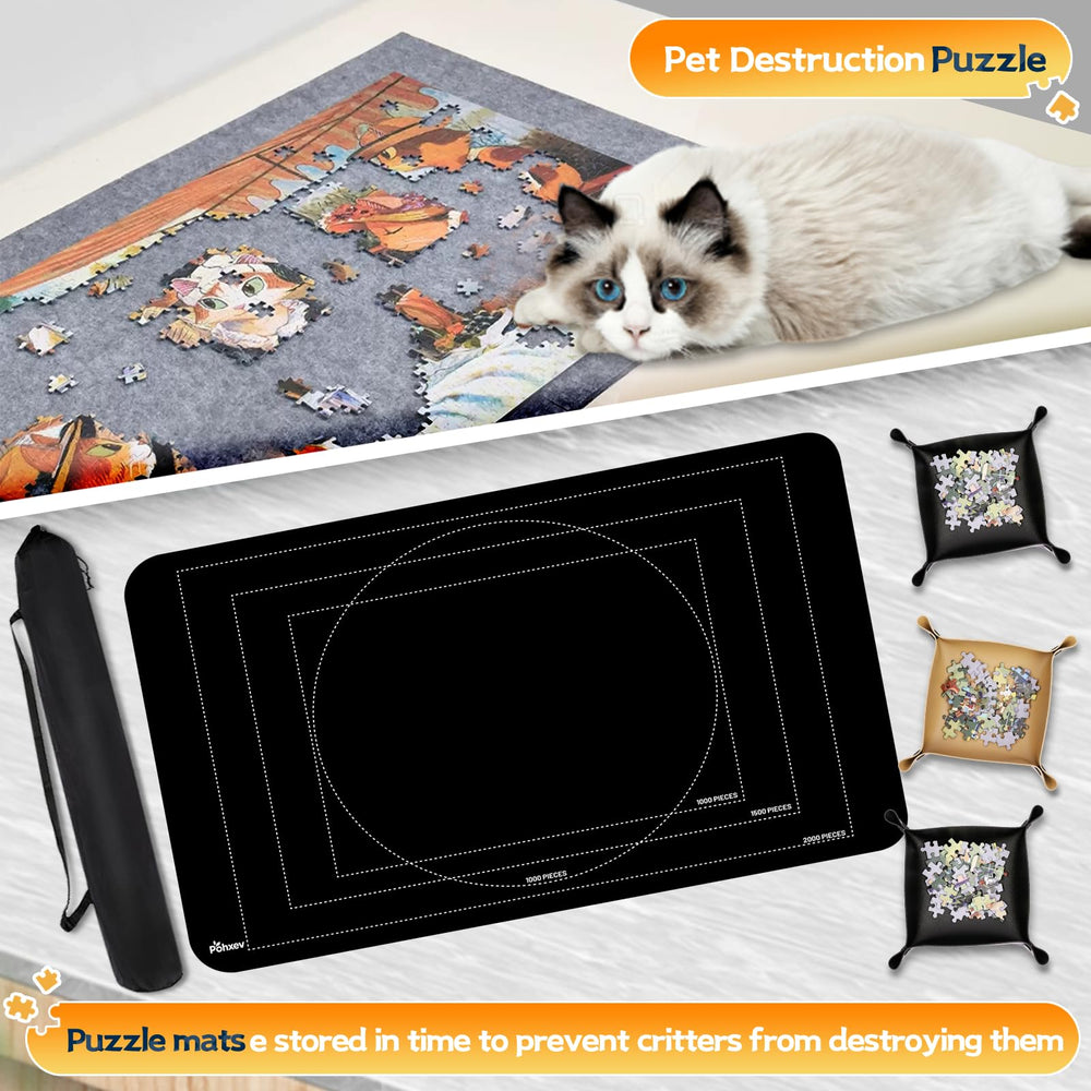 Pohxev high-quality rubber top holds puzzle pieces in place