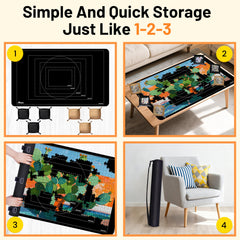 Pohxev puzzle mat maximum 3000-pieces capacity fits large designs