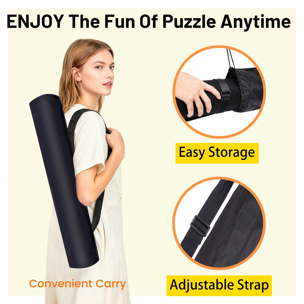 Pohxev puzzle mat six-tray storage keeps pieces organized