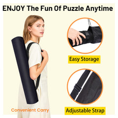 Pohxev puzzle mat six-tray storage keeps pieces organized