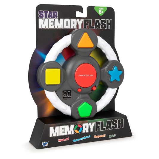 Point Games Memory Flash handheld front view for quick, portable memory practice.