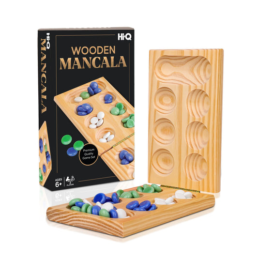Point Games Hi-Q Mancala folded board showing portable travel design