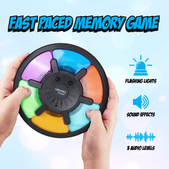 Point Games memory game with three audio levels supports personalized play.