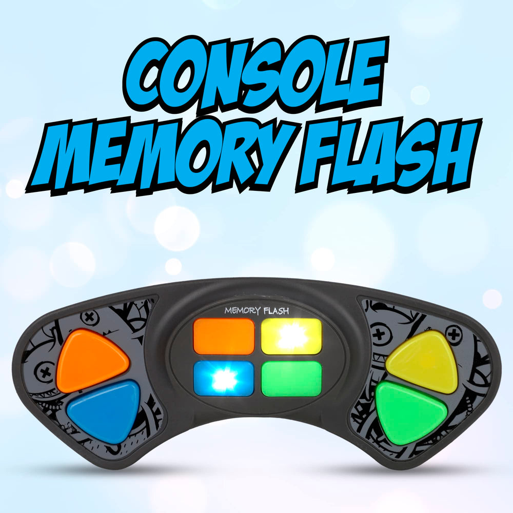 Point Games Memory Flash colorful lights display promotes visual recall during play.