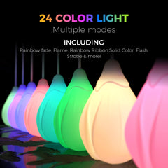 POITOI LED Poi Balls demonstrate 34 color modes for dynamic performances