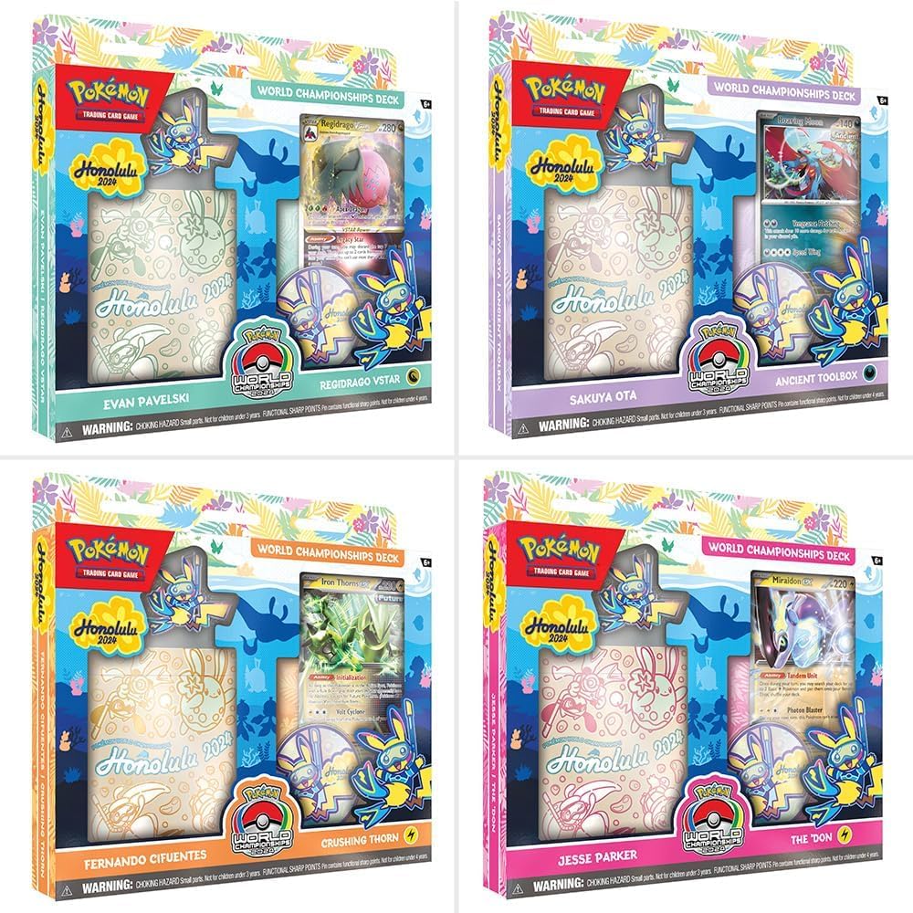 Pokémon 2024 World Championships Deck back view, shows complete card-for-card setup.