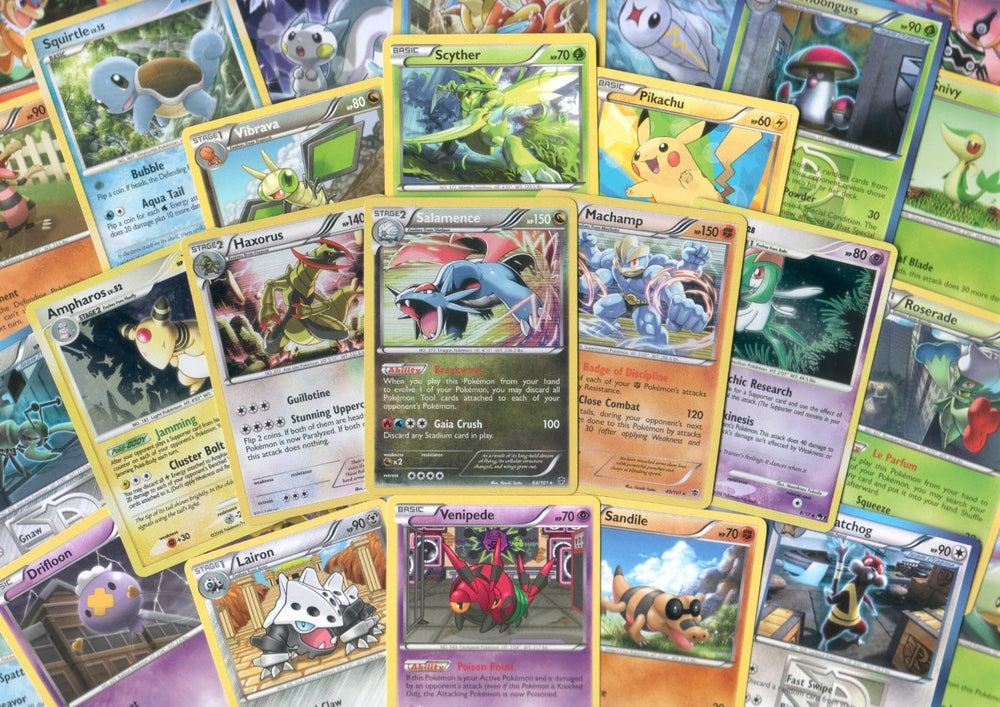 Pokemon 250 assorted cards with rares and foils for collection or trade