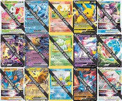 Pokémon jumbo oversize cards: a random non-duplicate selection for display and collection.