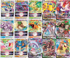 Pokémon 5 VMAX VSTAR bundle front view shows full-art etched cards for display