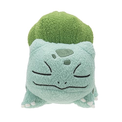 Pokémon 5in Sleeping Bulbasaur plush perfect for calm bedtime routines.