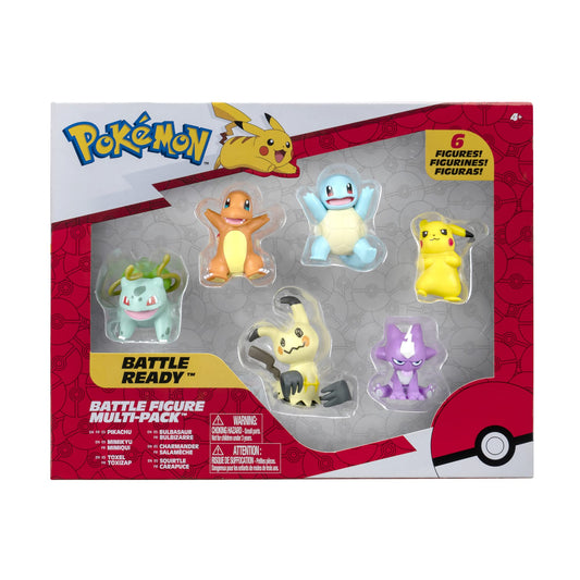 Pokémon Battle Figure 6 Pack Pikachu 2-inch ready for action battles
