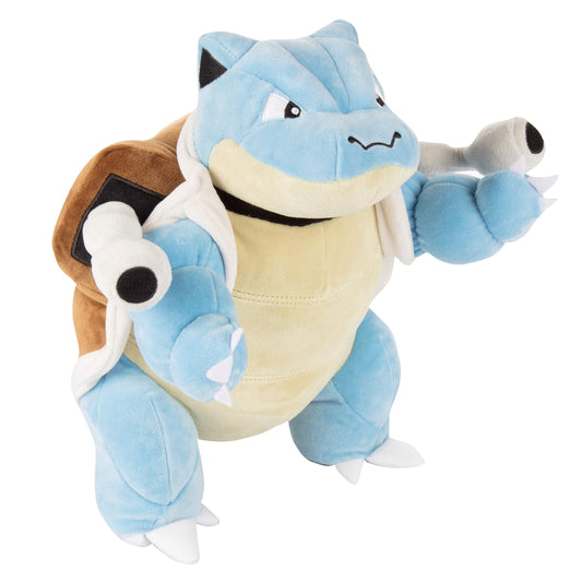 Pokemon Blastoise plush 12 inch cuddle buddy for kids and fans.