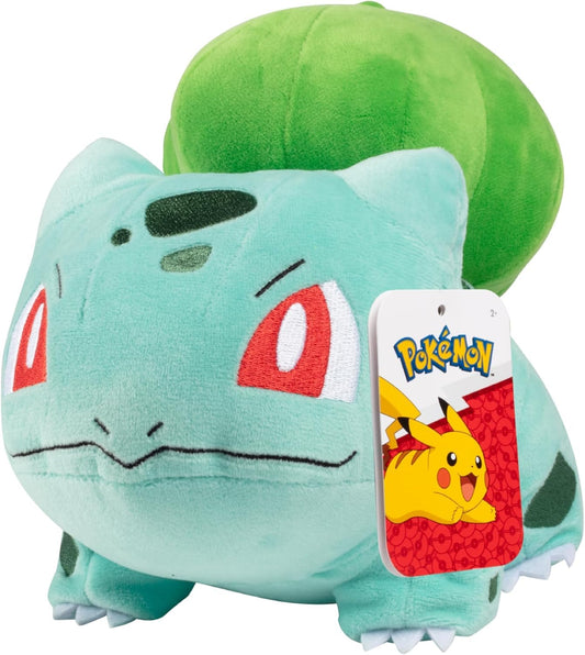 Pokémon Bulbasaur plush 8-inch front view for cozy playtime