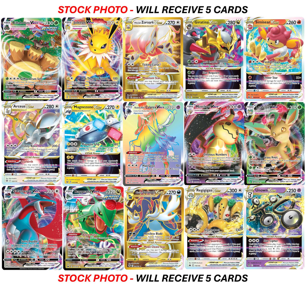 Pokémon Secret Rare rainbow or gold card, a standout display piece.
