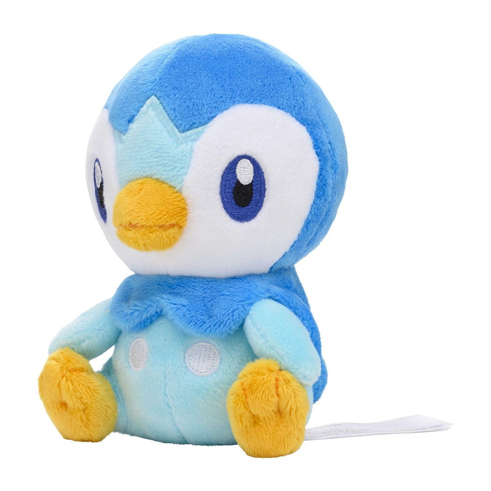 Pokemon Center Piplup Sitting Cuties plush front view, cuddly desk companion