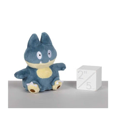 Pokémon Center Munchlax plush back view; cozy texture ideal for collectors.