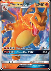 Pokémon Charizard GX Hidden Fates holo promo card for display and collection