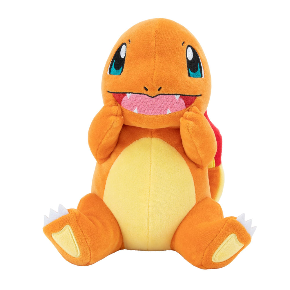 Pokémon Charmander plush in a playful pose for storytelling and adventures.