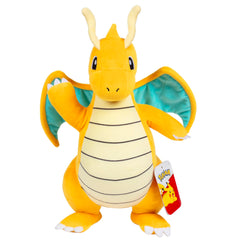 Pokémon Dragonite plush 12in front view, ultra soft for cozy play