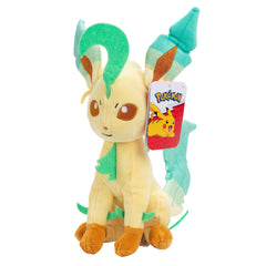 Pokemon Leafeon plush, 8-inch cuddle buddy for fans and kids.