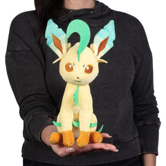 Stocking stuffer idea featuring Leafeon plush for Pokemon lovers.