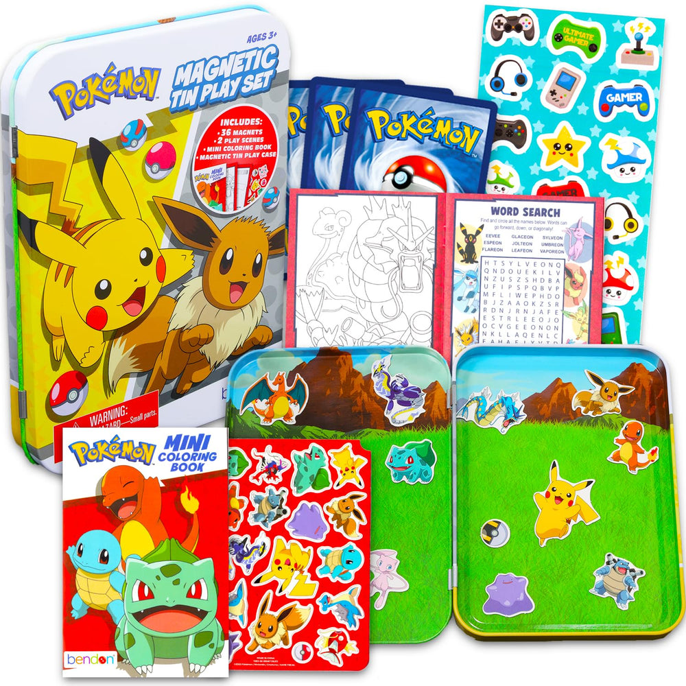 Pokemon Magnetic Creations 36-piece magnets in a tin for creative play