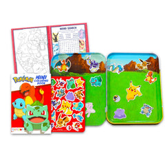 Pokemon Magnetic Creations storage tin keeps magnets organized for portable fun